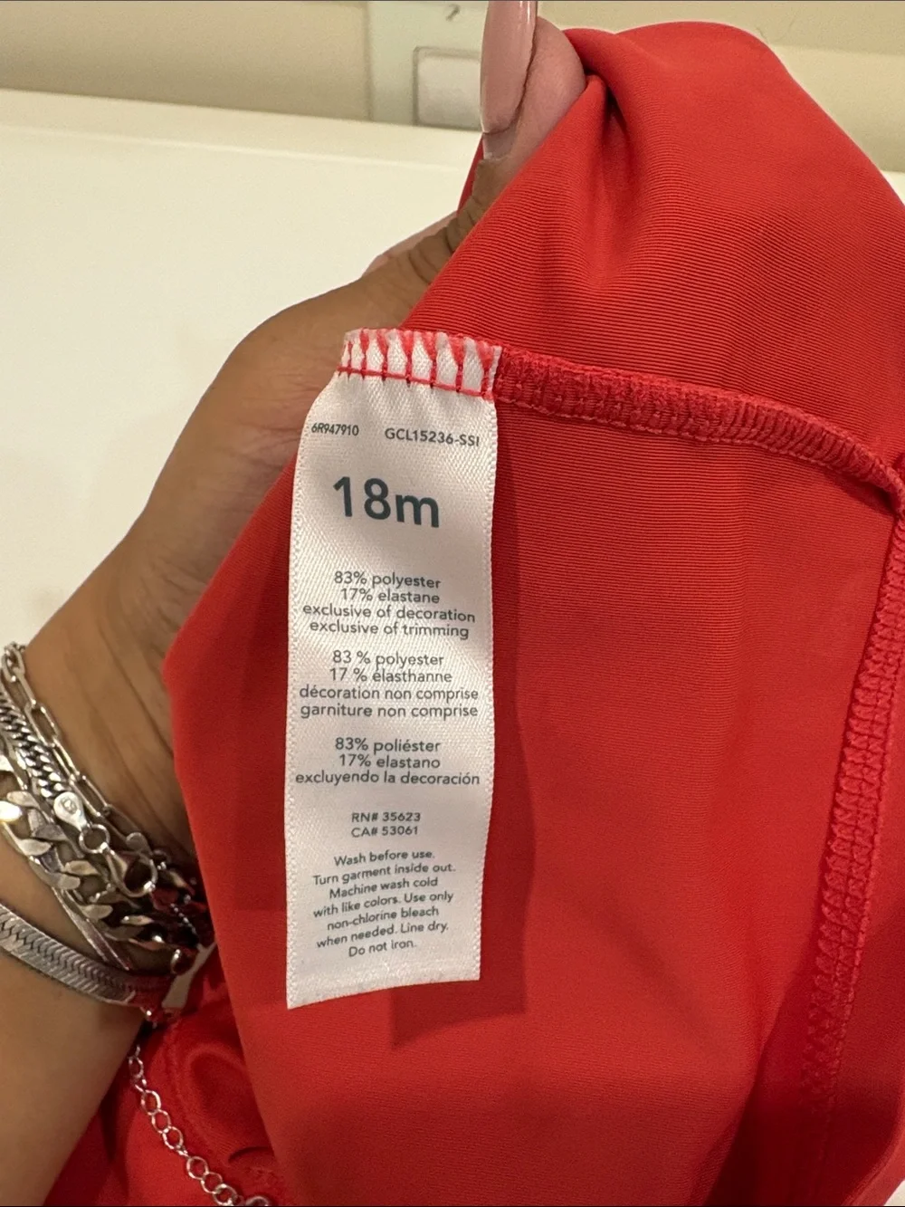 Carter's Bright Red Zip-Neck Long Sleeve Top